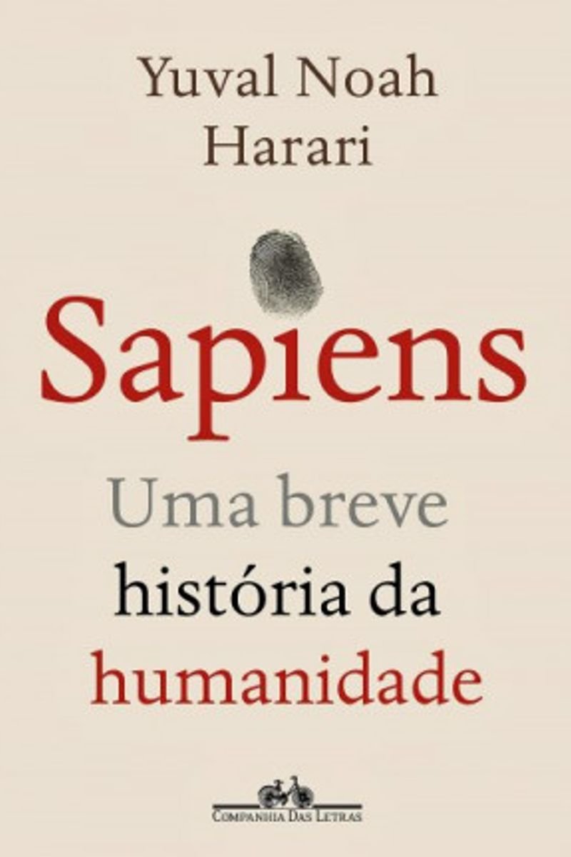 Capa do livro Sapiens: Uma Breve História da Humanidade